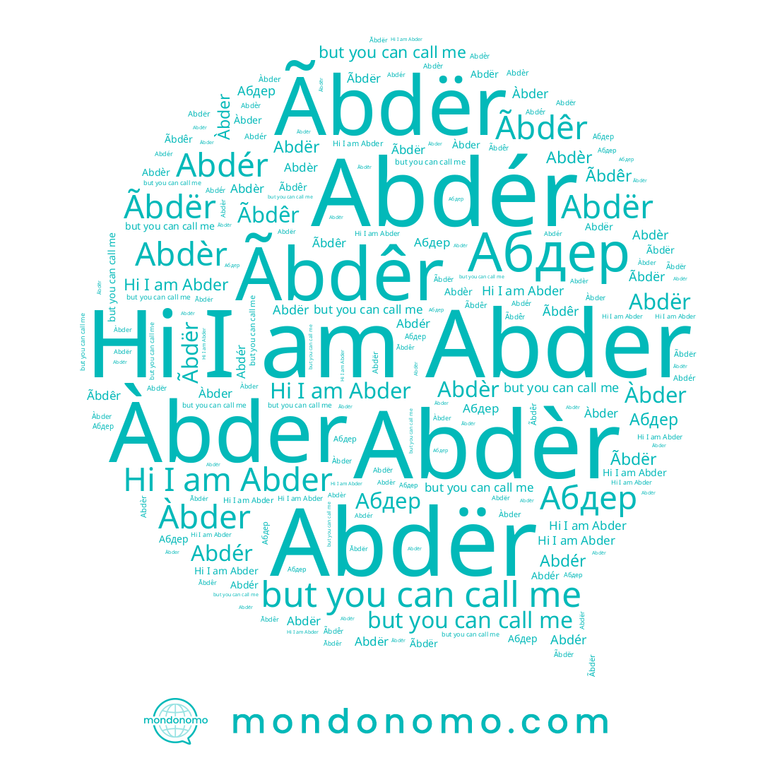 name Ãbdêr, name Abdèr, name Abdér, name ابدير, name Abder, name Abdër, name Абдер, name Àbder, name Ãbdër