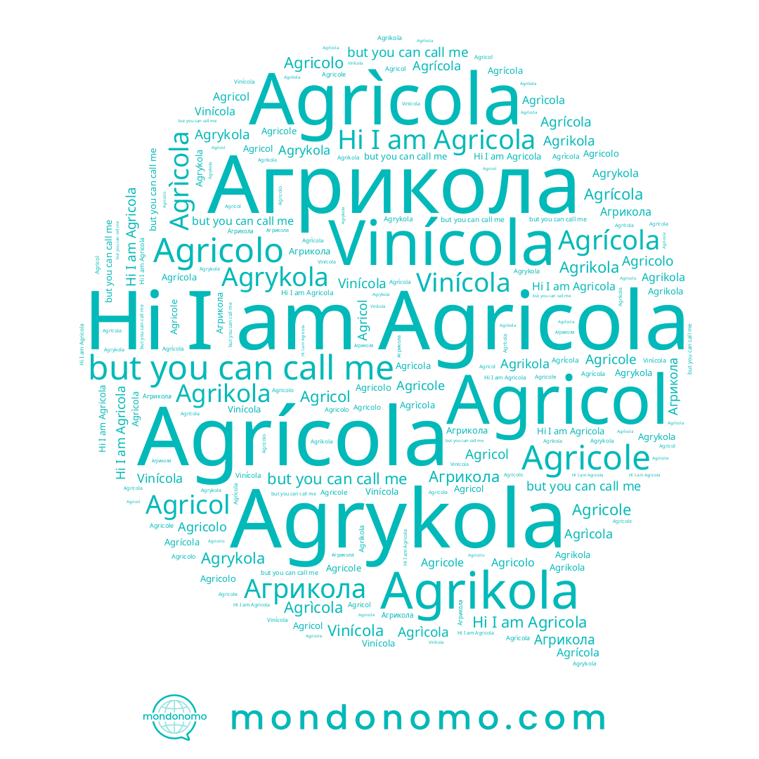 name Agrykola, name Agricol, name Агрикола, name Agricola, name Agrikola, name Agricole, name Agrìcola