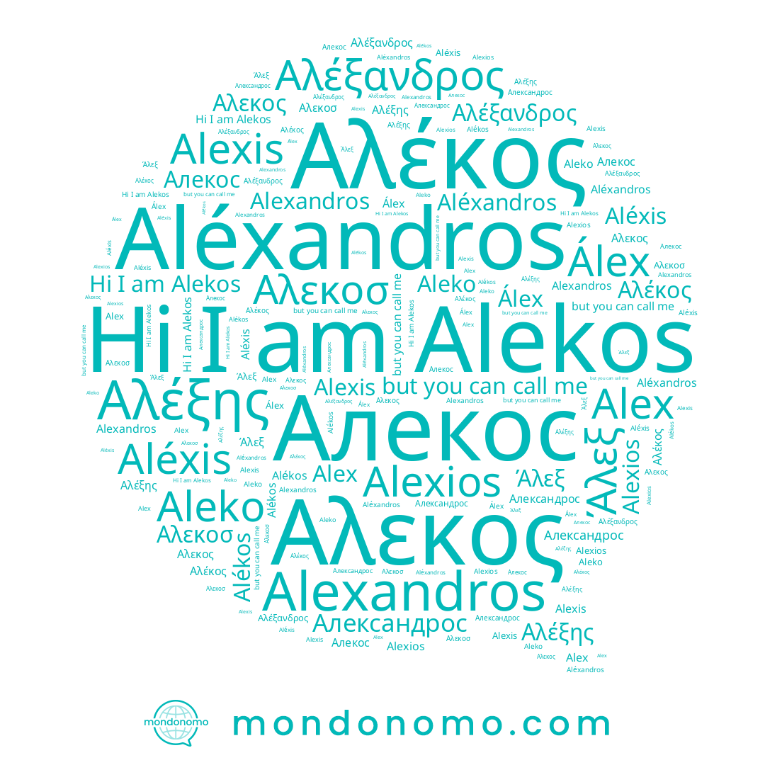 name Aleko, name Αλέκος, name Aléxis, name Alexis, name Alexandros, name Alekos, name Алекос, name Alex, name Αλέξανδρος, name Αλέξης, name Álex, name Alexios, name Άλεξ, name Aléxandros, name Αλεκος, name Александрос