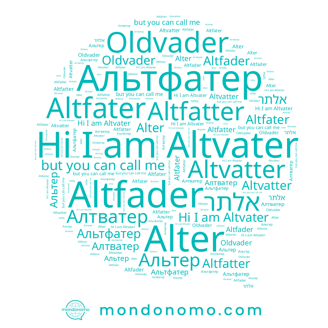 name אלתר, name Alter, name Altfatter, name Altvatter, name Алтватер, name Altfader, name Altvater, name Altfater, name Oldvader, name Альтфатер, name Альтер