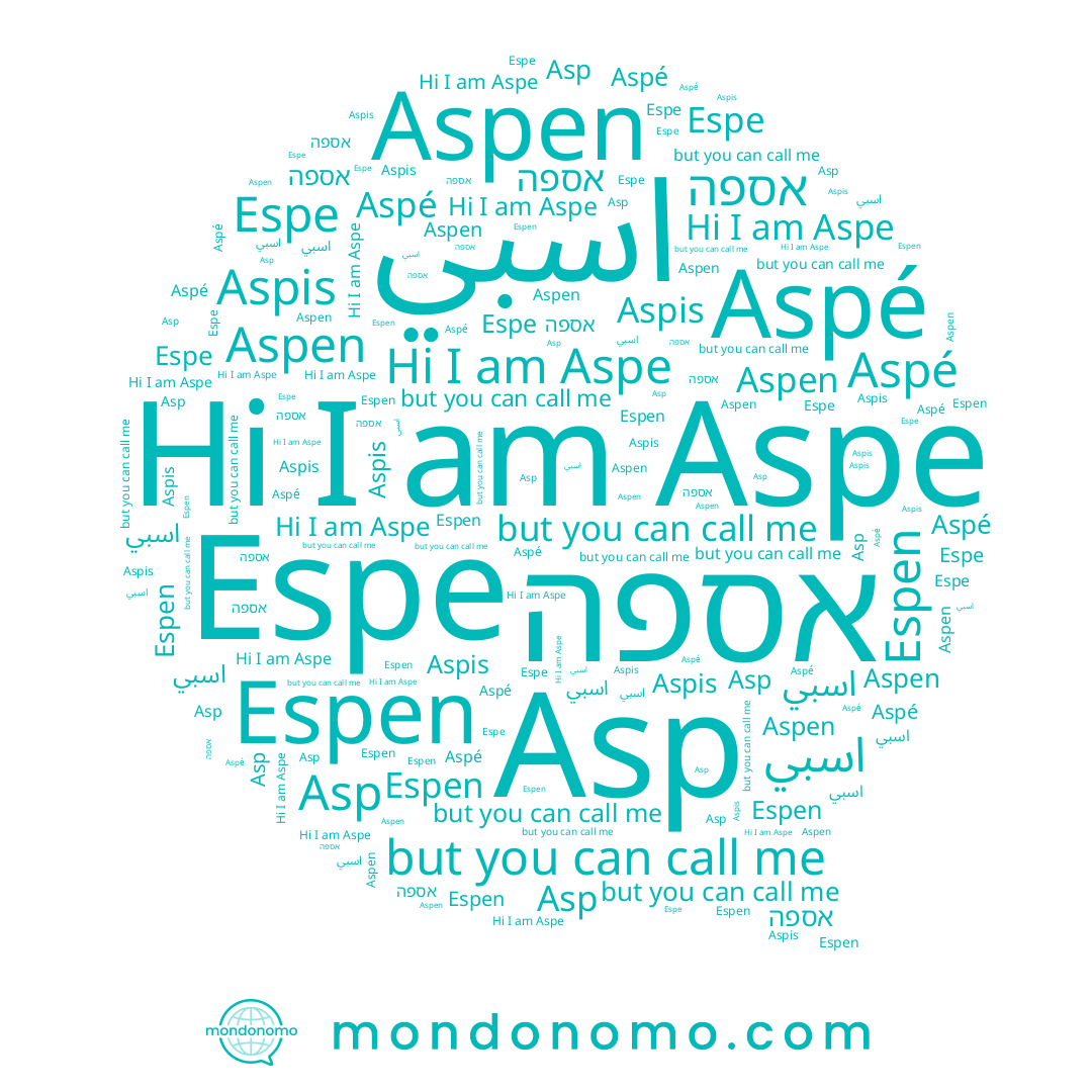 name Aspé, name Aspis, name Aspe, name Espe, name Espen, name Aspen, name Asp
