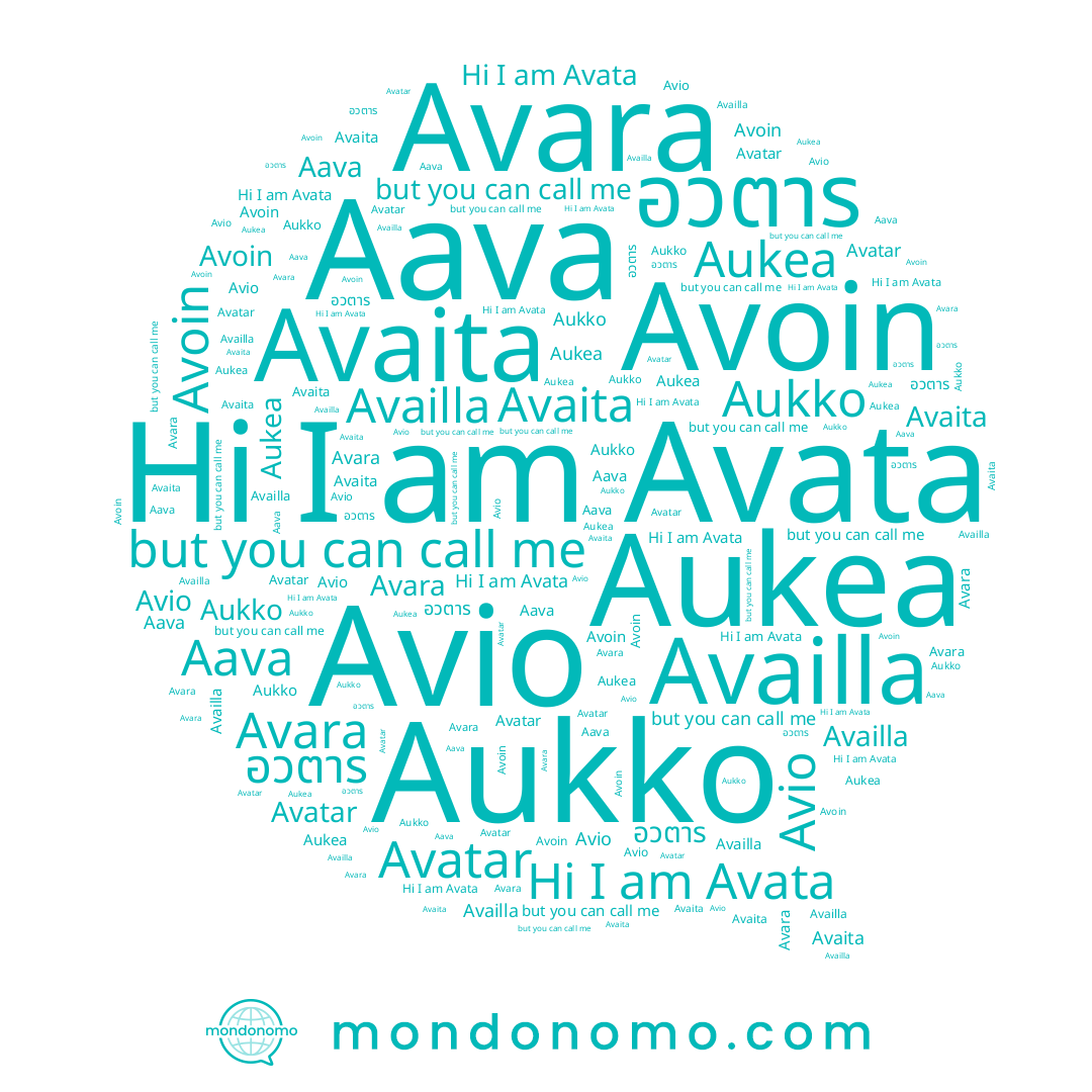 name Avara, name Avatar, name Availla, name Aukko, name Aava, name Avata, name Avio, name อวตาร, name Avaita