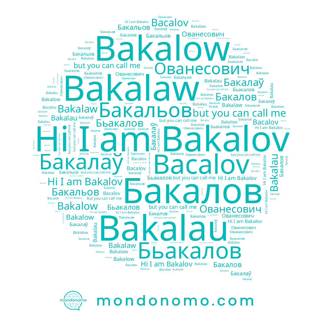 name Бакалов, name Bacalov, name Bakalow, name Bakalov, name Bakalaw, name Бакалаў, name Бакальов, name Bakalau, name Бьакалов