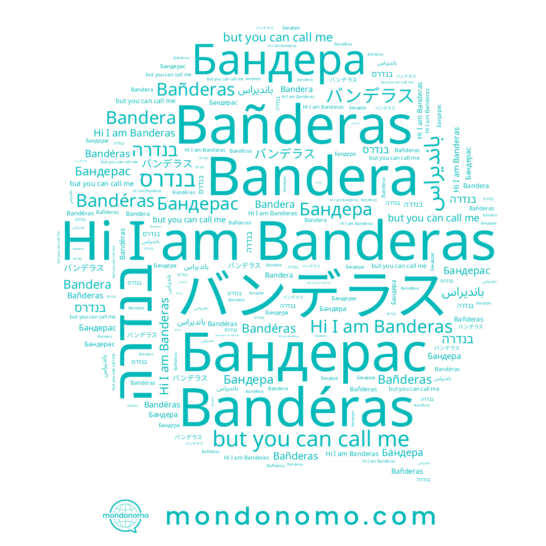 name Bandéras, name Banderas, name Бандерас, name Bañderas, name بانديراس, name Бандера, name Bandera, name בנדרה, name בנדרס