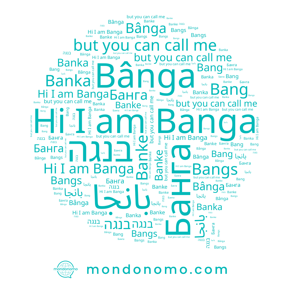 name Банга, name 半玍, name Banke, name Banga, name Bangs, name Bang, name Banka, name Bânga, name 반가