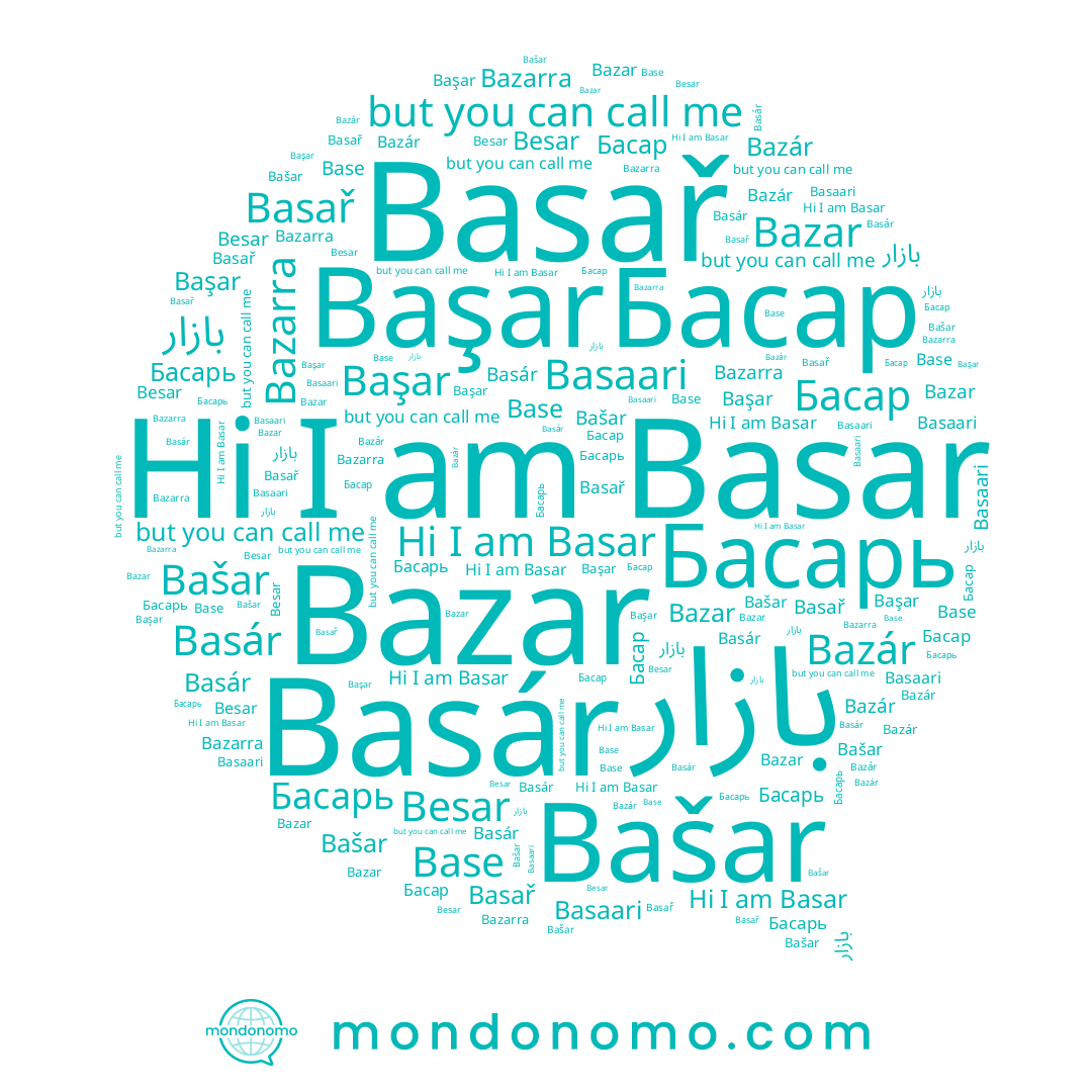 name Başar, name Bazar, name Besar, name Basár, name Басарь, name Басар, name Basaari, name Basař, name Bašar, name Bazarra, name Base, name Basar