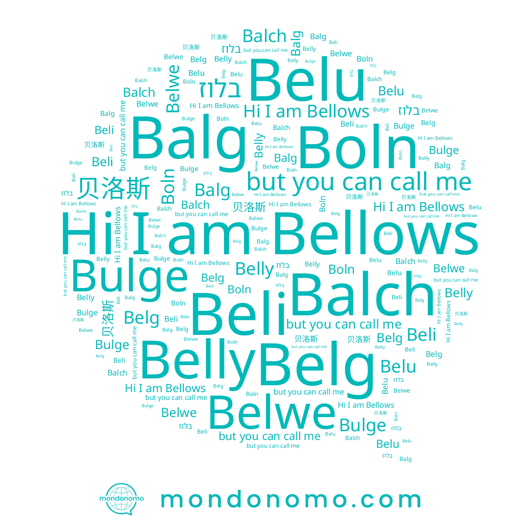 name Boln, name Belwe, name Bellows, name Balg, name Belu, name Beli, name בלוז, name Belg, name Balch, name Bulge, name Belly