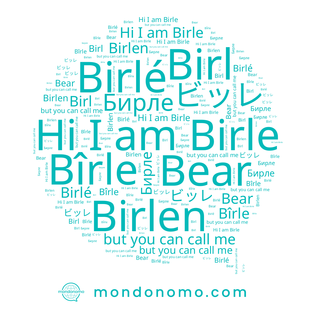 name Birl, name Birlen, name Bear, name Бирле, name Birlé, name ビッレ, name Birle