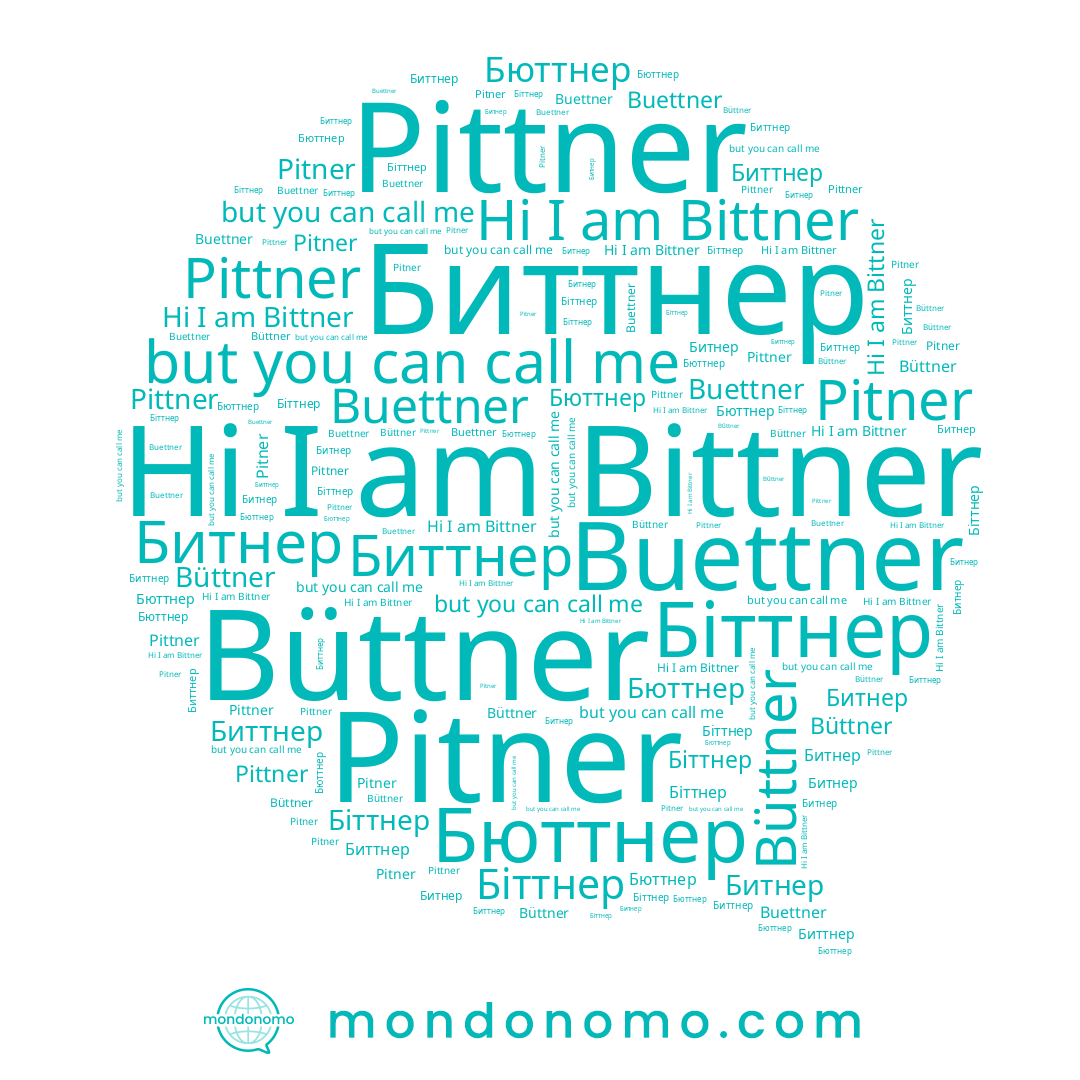 name Büttner, name Битнер, name Биттнер, name Pittner, name Bittner, name Бюттнер, name Pitner, name Buettner, name Біттнер