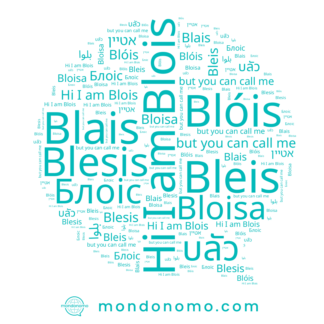 name Blesis, name บลัว, name אטיין, name Bloisa, name Блоіс, name Blois, name Bleis, name Blais, name Blóis
