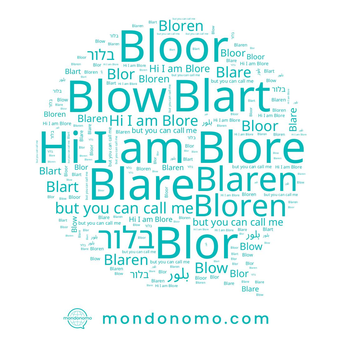 name Bloor, name Blaren, name Blare, name Blore, name Bloren, name Blow, name Blor, name Blart