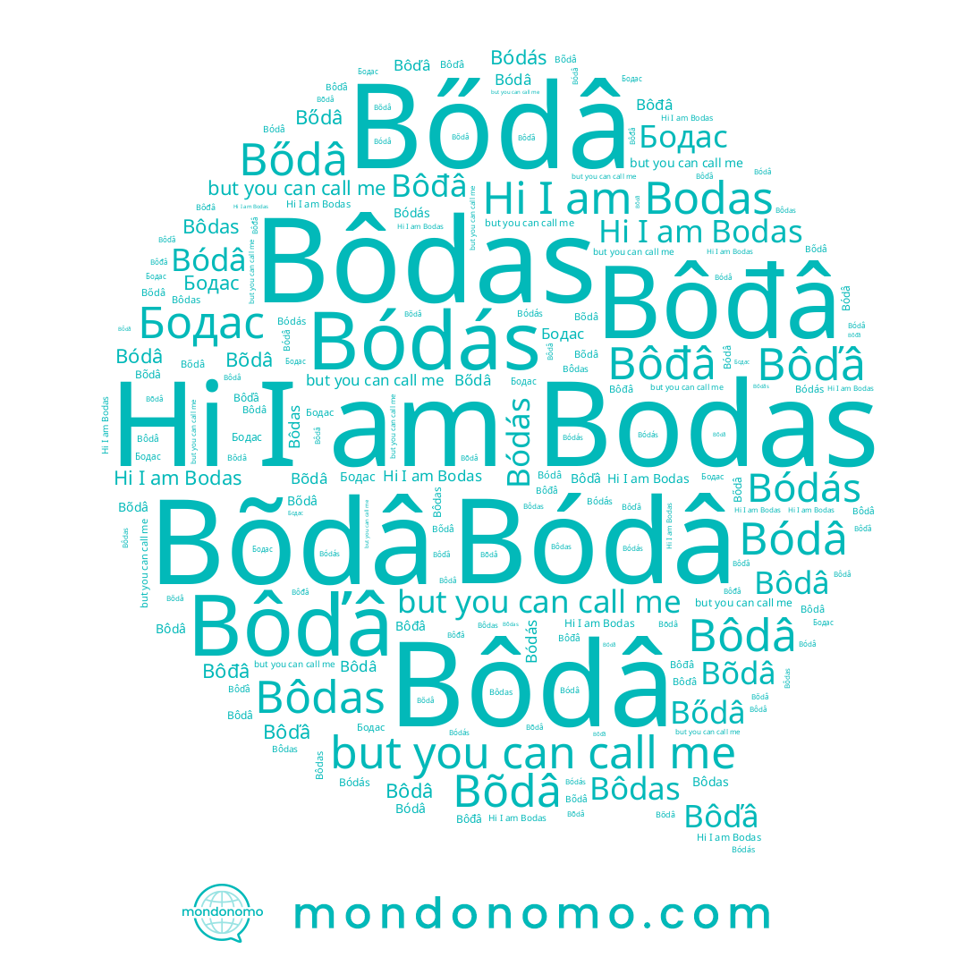 name Bôdâ, name Bődâ, name Bõdâ, name Bôdas, name Bódás, name Bódâ, name Bodas, name Bôďâ, name Bôđâ, name Бодас