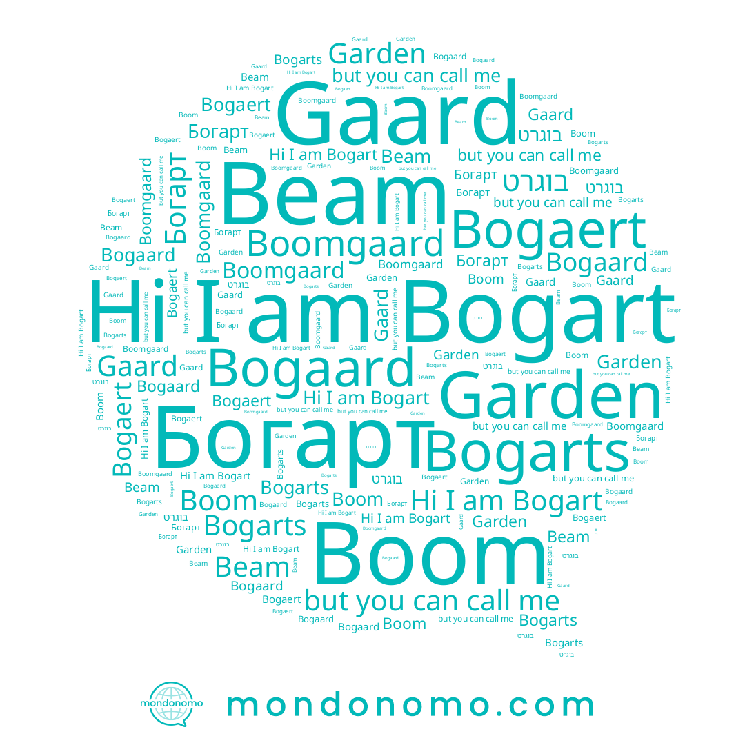 name Boomgaard, name Богарт, name Gaard, name Boom, name Beam, name בוגרט, name Garden, name Bogart, name Bogaert, name Bogaard