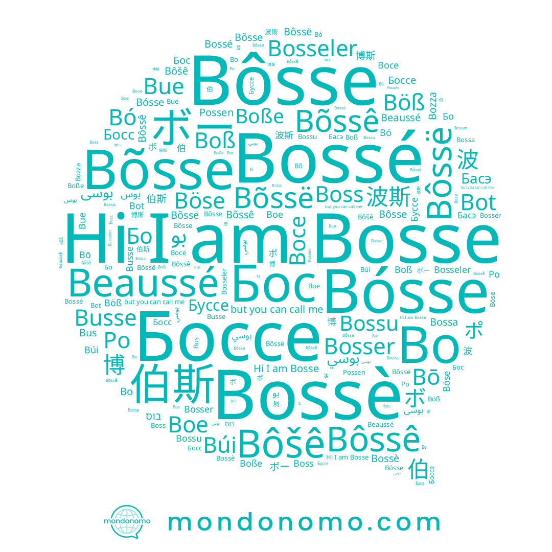name Bossè, name Бос, name Bozza, name Bosse, name Boß, name Böß, name 伯, name بوس, name Po, name Beaussé, name Possen, name 波, name Bossa, name Bō, name 博斯, name Bôsse, name 波斯, name Busse, name 博, name Bó, name Bôssë, name Bossu, name بو, name Bossé, name בוס, name Bus, name Boße, name بوسى, name Боссе, name Бо, name 伯斯, name Bue, name Bõssê, name Bõssë, name Буссе, name ポ, name بوسي, name ボー, name Bot, name 박, name Boe, name Bosser, name Boce, name Böse, name ボ, name Bo, name Bôšê, name Bosseler, name Bôssê, name Boss, name Búi, name Bósse, name Bõsse