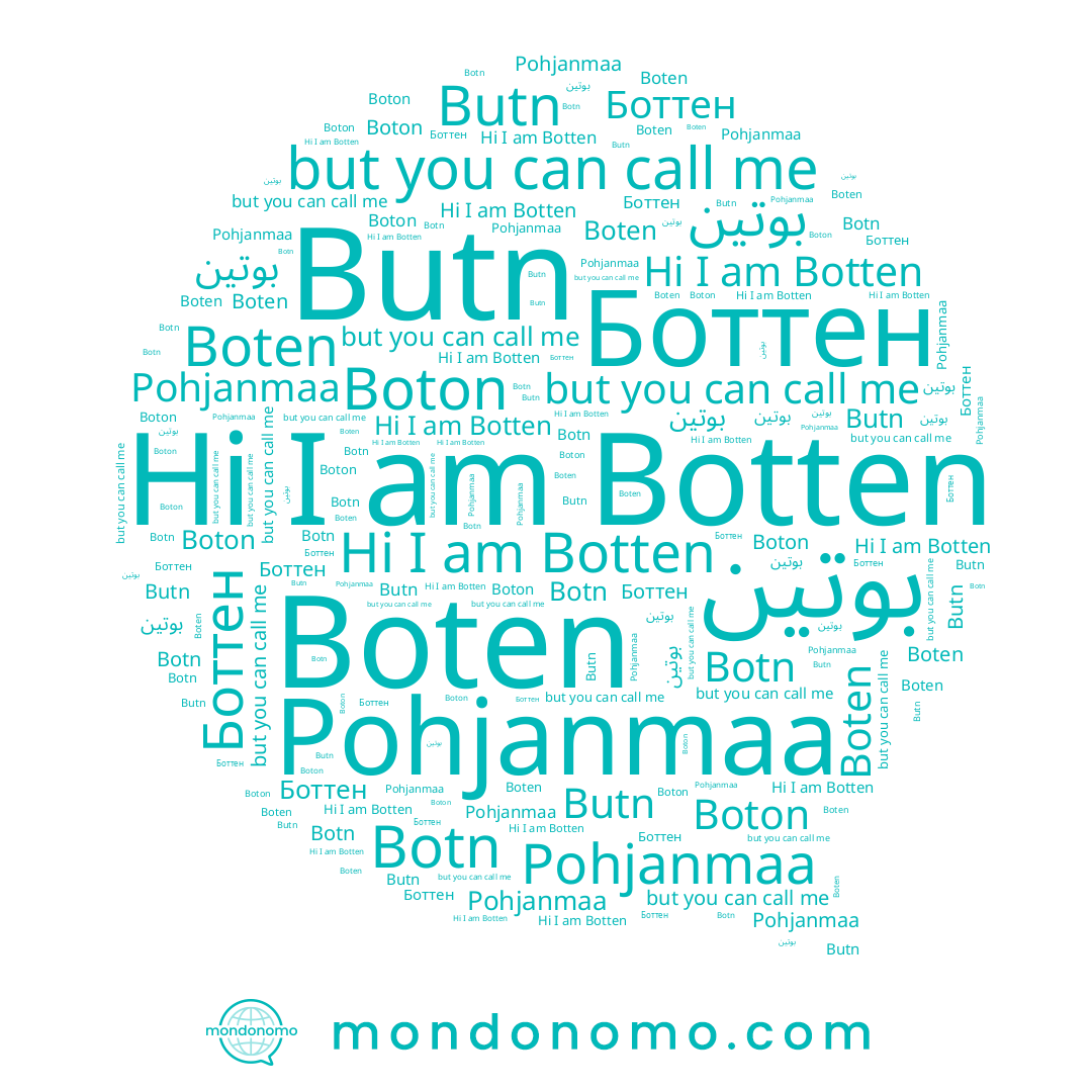 name Butn, name Боттен, name Botn, name Boton, name Boten, name Botten