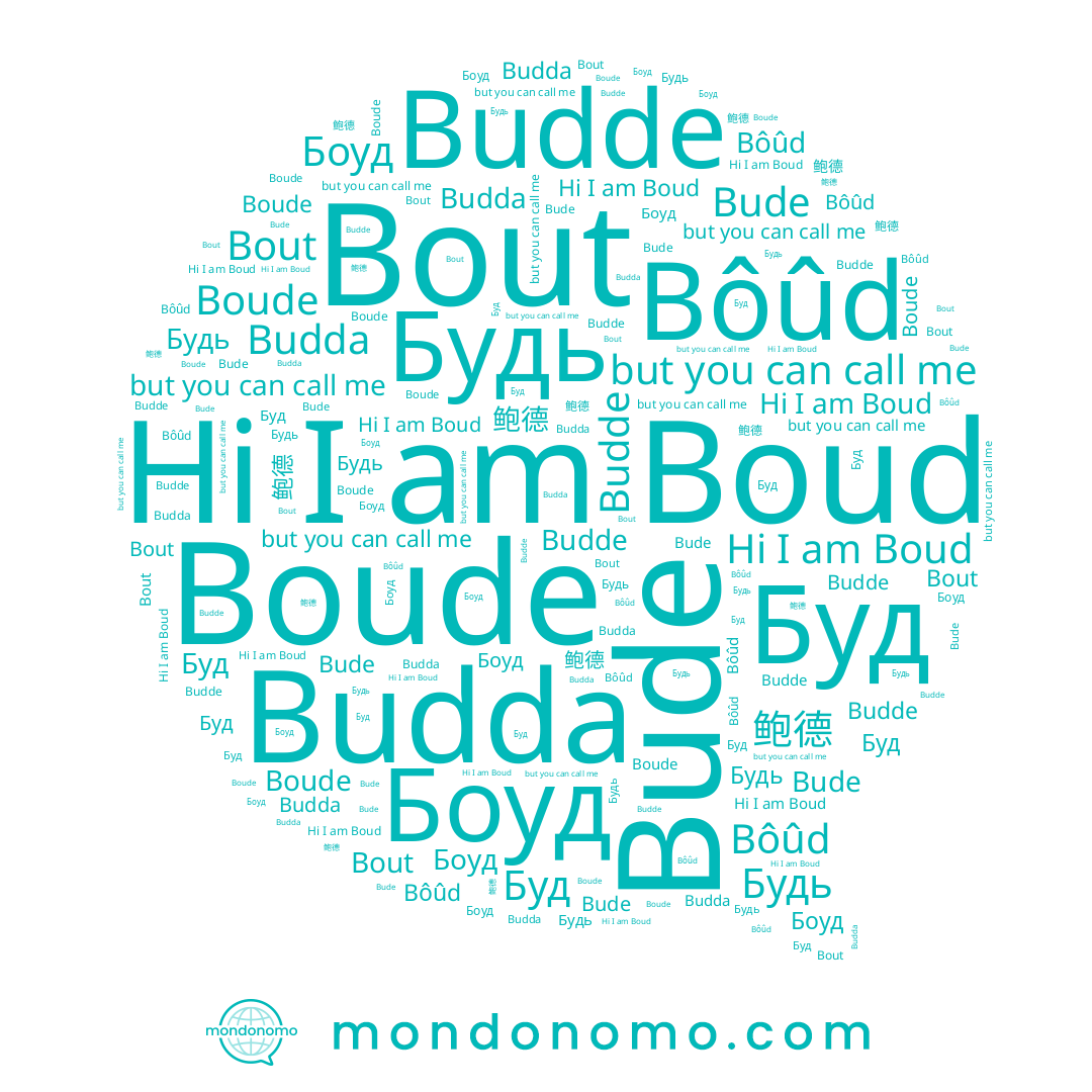 name Bôûd, name Budde, name Bude, name Budda, name 鲍德, name Боуд, name Boude, name Bout, name Boud, name Будь