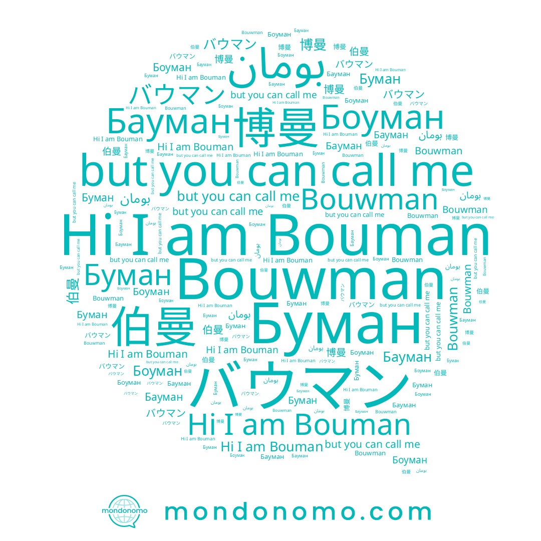 name Bouman, name بومان, name Бауман, name 博曼, name Боуман, name 伯曼, name Bouwman, name Буман