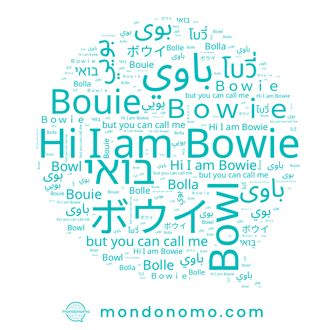 name Bolle, name Bowie, name بوي, name Ｂｏｗｉｅ, name בואי, name بوى, name ボウイ, name Bouie, name بويي, name Bolla, name باوي, name โบวี่