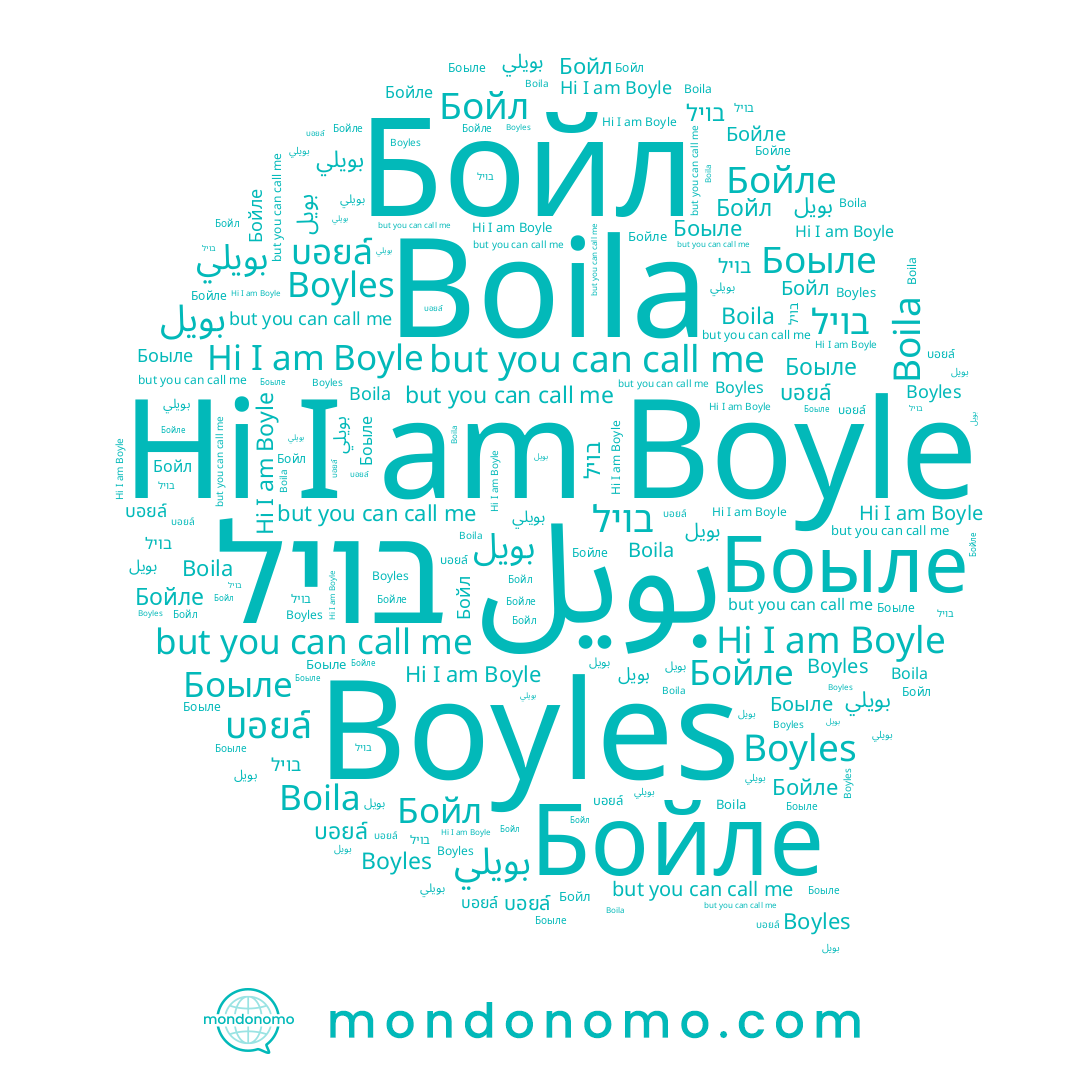 name Boila, name Бойл, name บอยล์, name בויל, name Boyle, name Боыле, name Бойле, name Boyles, name بويل, name بويلي