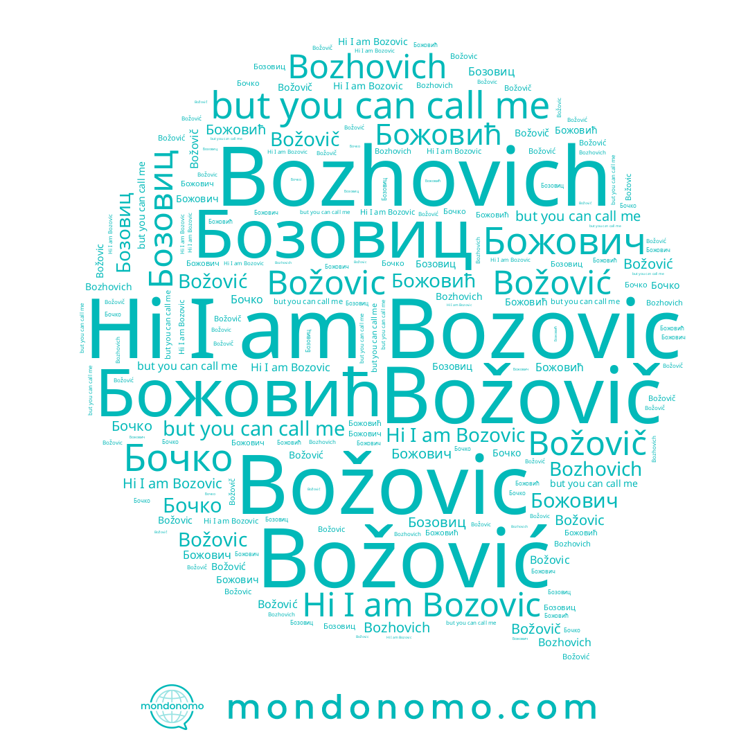 name Božovič, name Bozovic, name Божович, name Бочко, name Božovic, name Božović, name Bozhovich, name Бозовиц, name Божовић