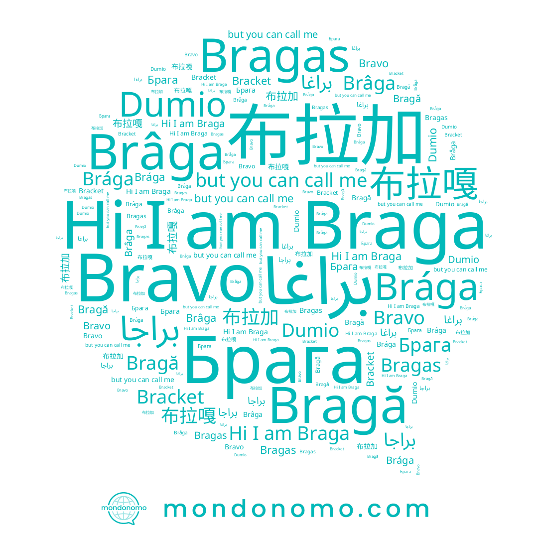 name Brága, name 布拉加, name براجا, name Bragă, name 布拉嘎, name Braga, name Брага, name Dumio, name Bravo, name Brâga, name Bragas, name Bracket