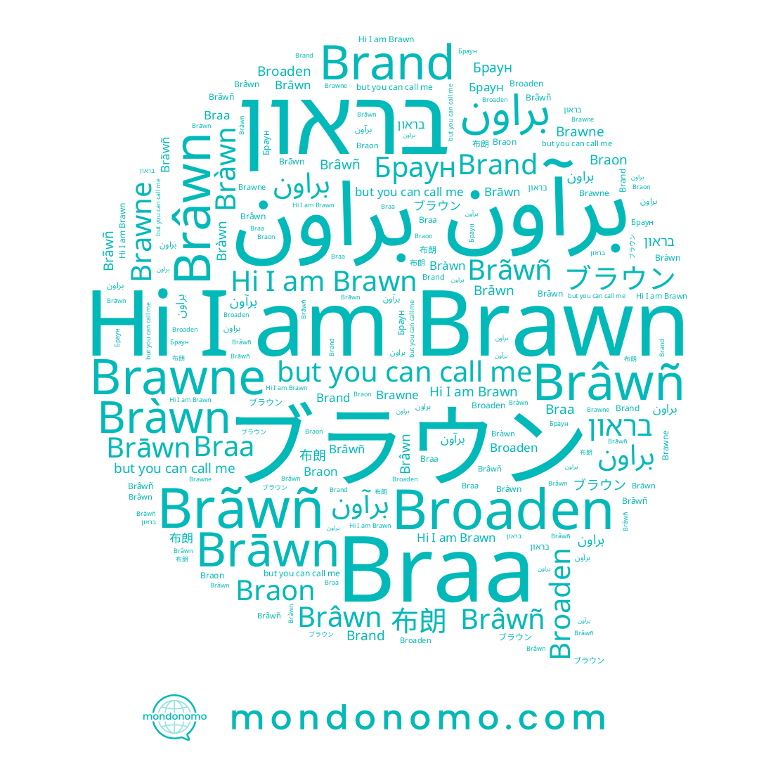 name برآون, name Brawne, name براون, name Bràwn, name Brāwn, name Broaden, name Brãwñ, name 布朗, name Brawn, name Brâwñ, name Braon, name Brand, name Braa, name בראון, name ﺑﺮﺍﻭﻥ, name ブラウン, name Браун, name Brâwn