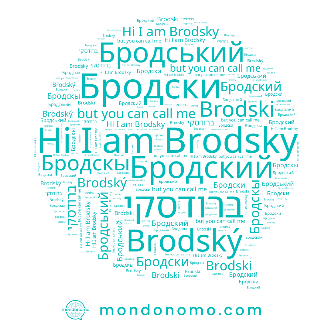name Бродскы, name Бродски, name Бродський, name Brodsky, name ברודסקי, name Brodski, name Бродский, name Brodský