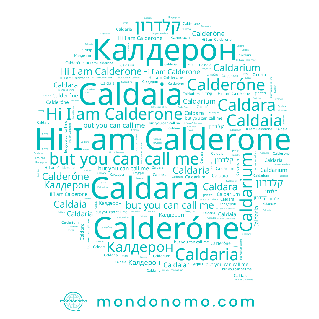 name קלדרון, name Caldaria, name Caldara, name Calderone, name Calderóne, name Caldarium, name Caldaia