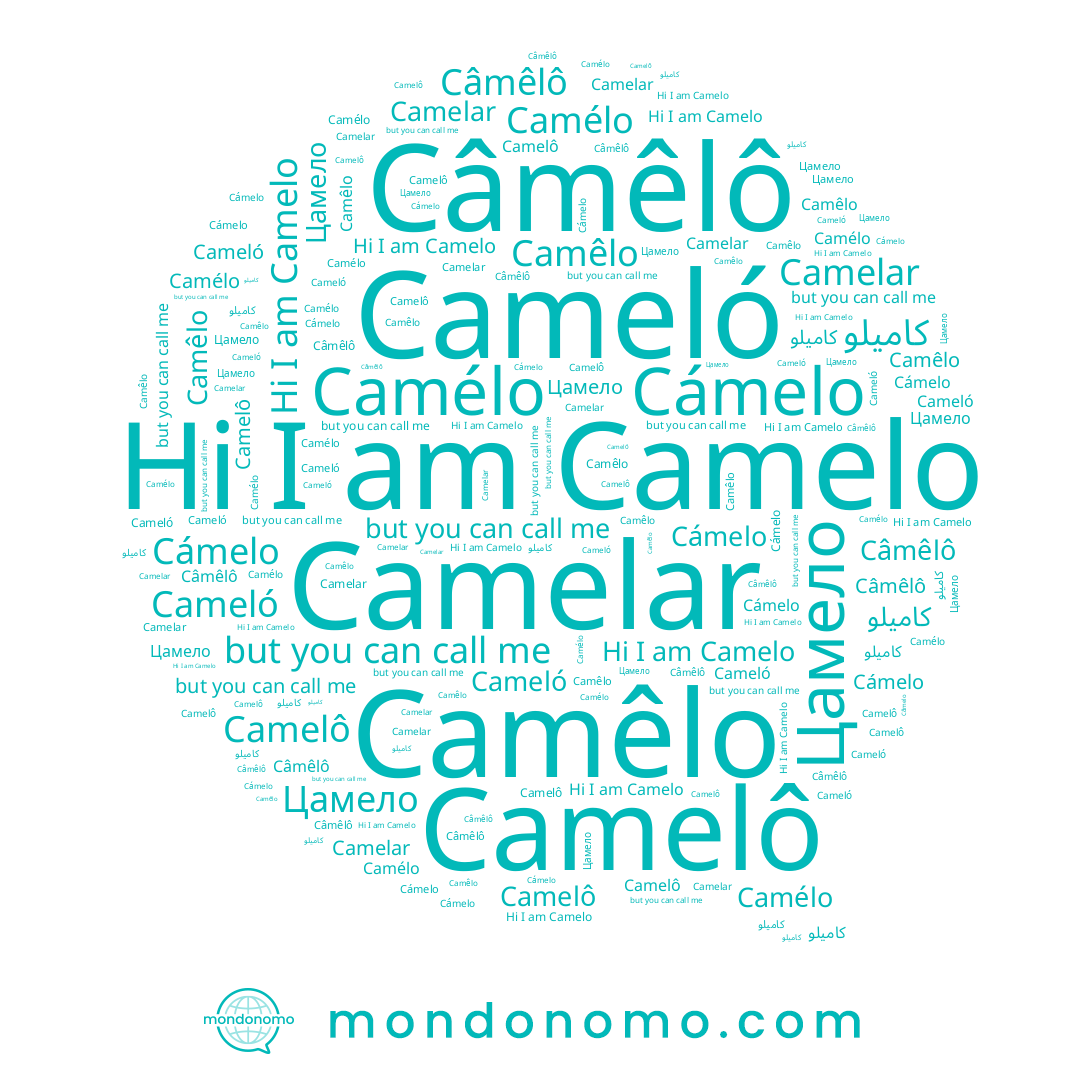 name Camélo, name Camelar, name Camêlo, name Camelô, name Câmêlô, name Camelo, name Cameló, name Cámelo, name Цамело