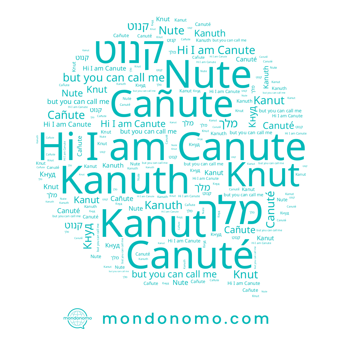name Cañute, name Nute, name Canuté, name קנוט, name Кнуд, name Kanuth, name Kanut, name Canute, name Knut