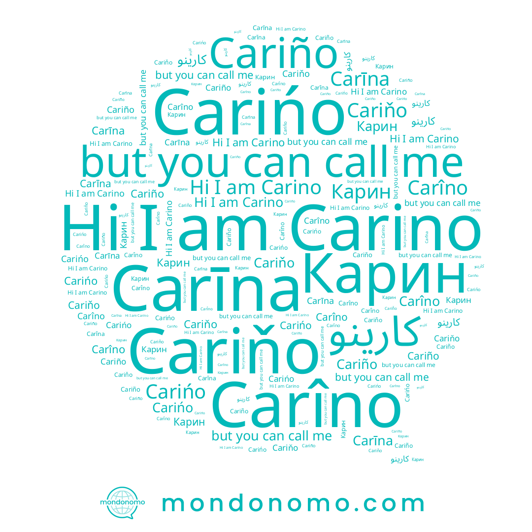 name Carińo, name Carīna, name Cariňo, name Carino, name Карин, name Cariño, name Carîno