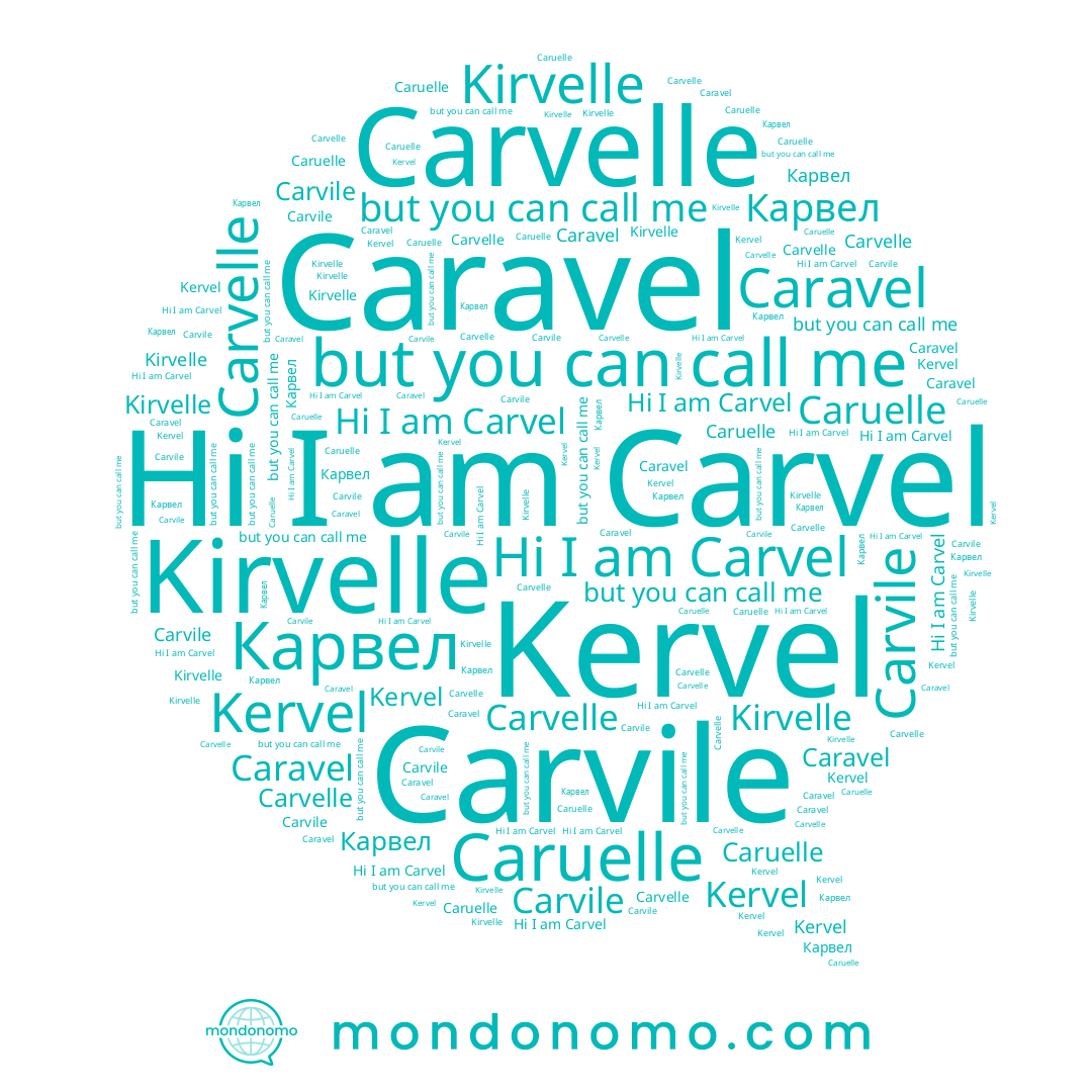 name Carvel, name Карвел, name Carvelle, name Kirvelle, name Kervel, name Carvile, name Caruelle