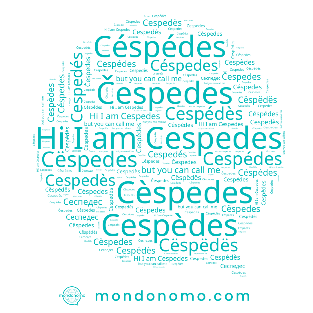name Cèspedes, name Cespedès, name Čespedes, name Сеспедес, name Céspedes, name Cëspedes, name Céspédes, name Cespédes, name Cespèdes, name Cespedés, name Cespédès, name Cespedes, name Cëspëdës