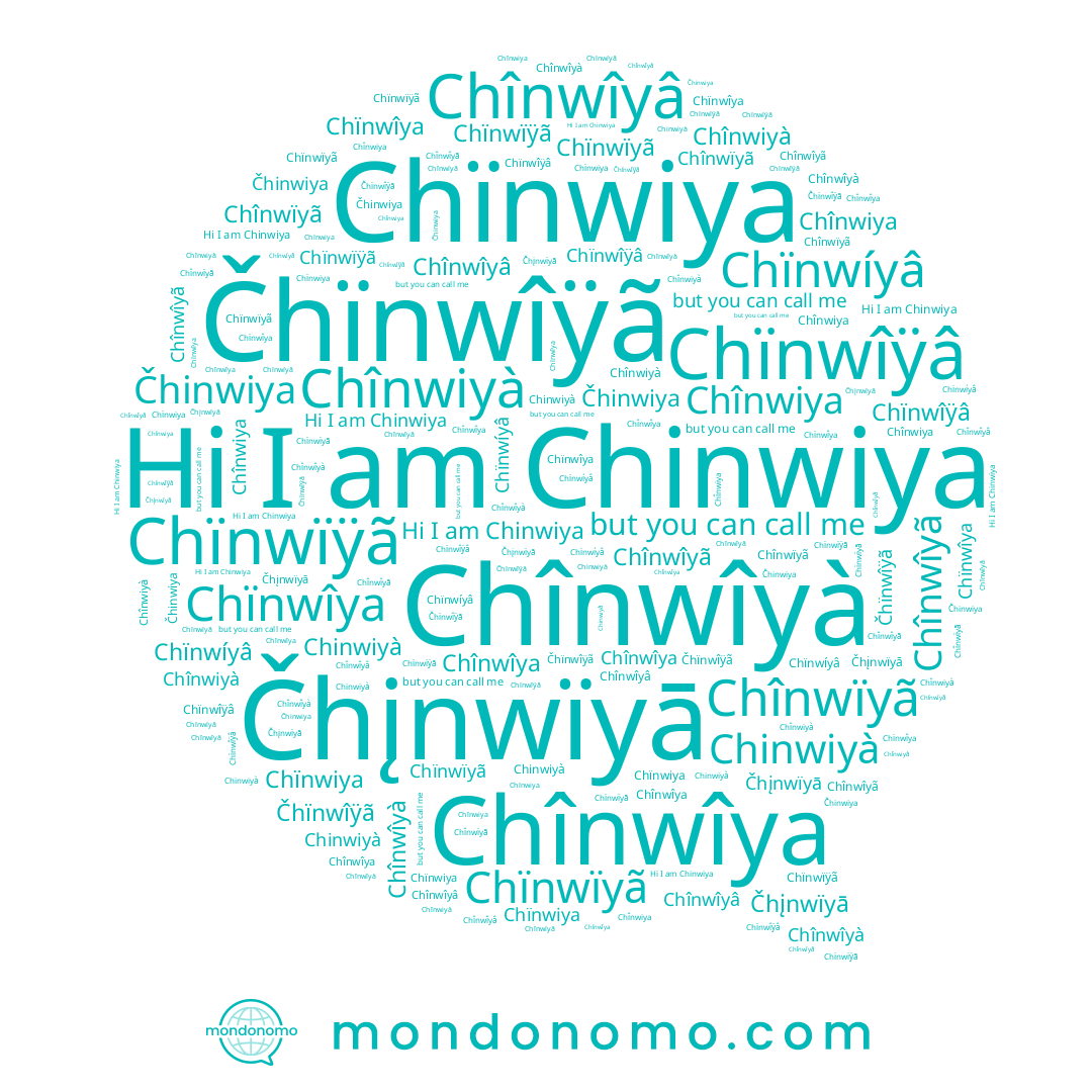 name Chïnwïyã, name Chinwiya, name Chïnwiya, name Chînwiyà, name Chînwïyã, name Chïnwîya, name Chînwîya, name Čhinwiya, name Chînwîyà, name Chînwîyâ, name Chïnwíyâ, name Chînwiya, name Chïnwïÿã, name Chinwiyà, name Čhïnwîÿã, name Čhįnwïyā, name Chïnwîÿâ, name Chînwîyã