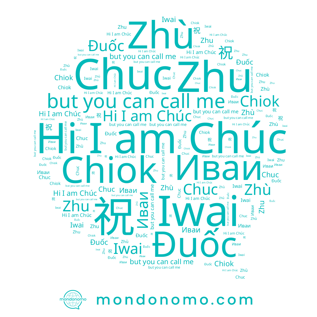 name Chiok, name Đuốc, name Zhù, name 祝, name Chúc, name Zhu, name Iwai, name Chuc, name Иваи