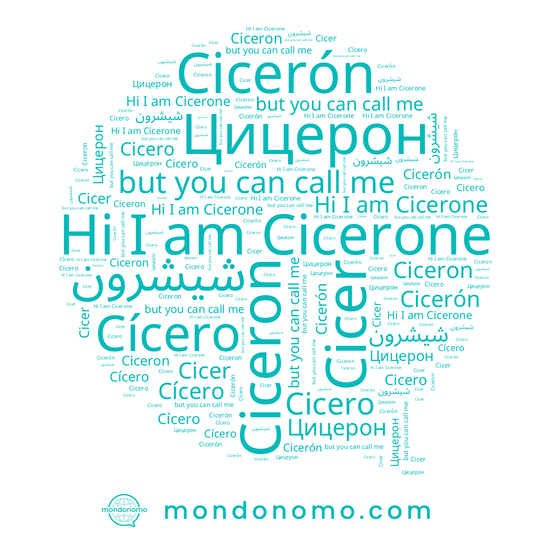 name Cicer, name Cicerone, name شيشرون, name Cicerón, name Цицерон, name Cícero, name Ciceron, name Cicero
