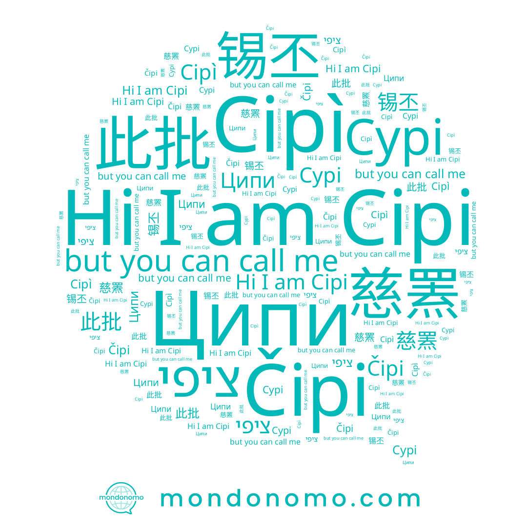 name Čipi, name 此批, name Cipi, name Cypi, name Cipì, name 锡丕, name 慈罴