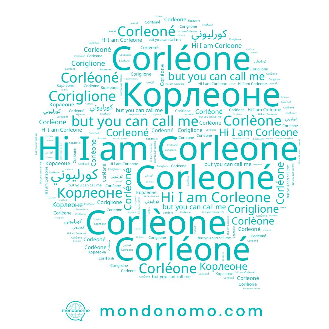 name Corleone, name Corlèone, name Coriglione, name Корлеоне, name Corleoné, name Corléone, name Corléoné