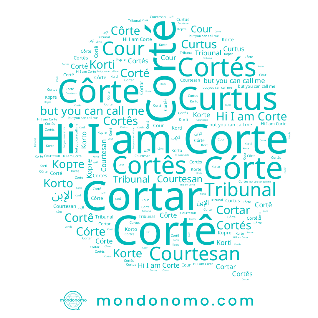 name Cortês, name Córte, name Cortés, name Corte, name Корте, name Courtesan, name Korti, name Corté, name Côrte, name الإبن, name Curtus, name Cour, name Korte, name Cortê, name Korto
