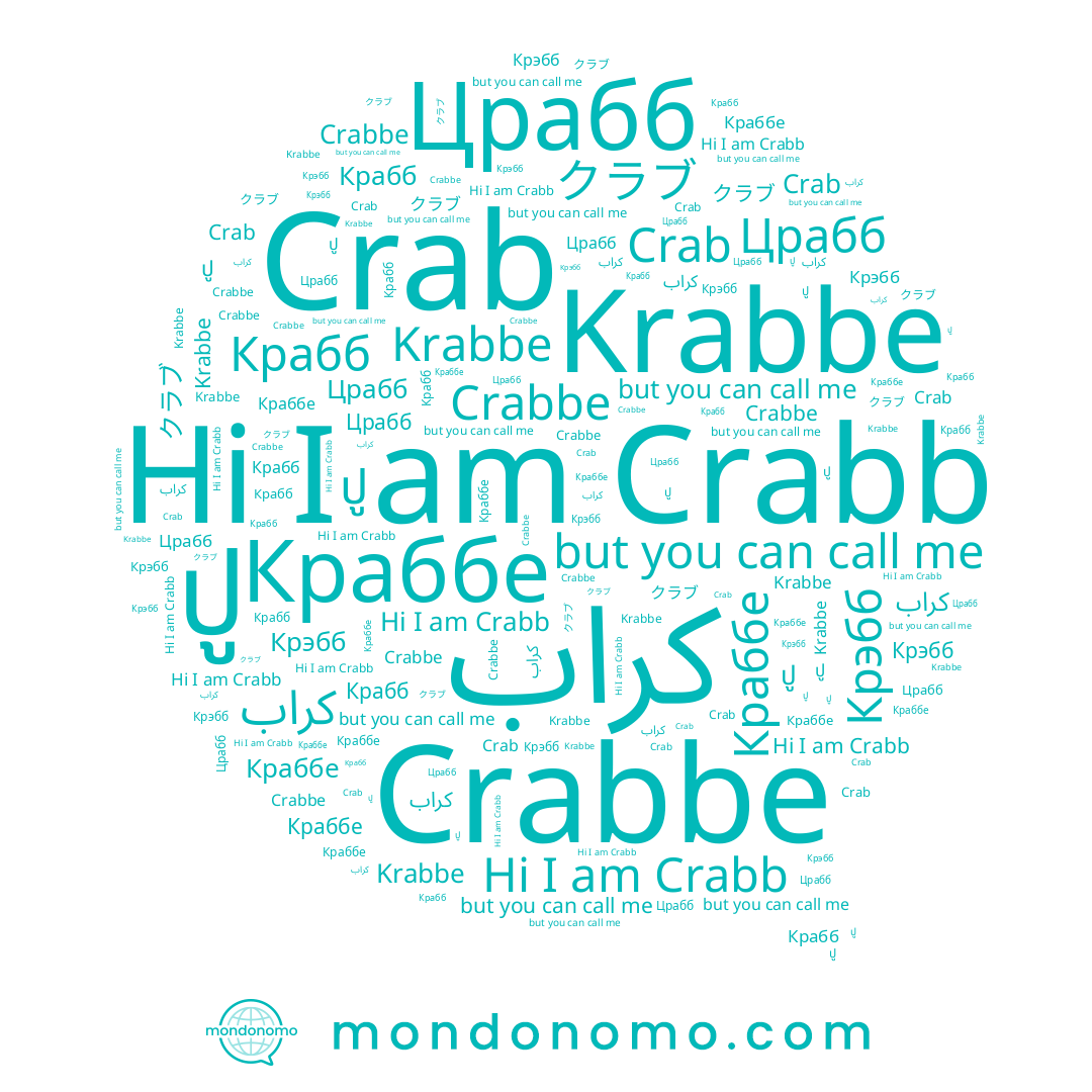 name Crabb, name كراب, name Крабб, name ปู, name Crab, name Krabbe, name Crabbe, name Краббе, name Црабб