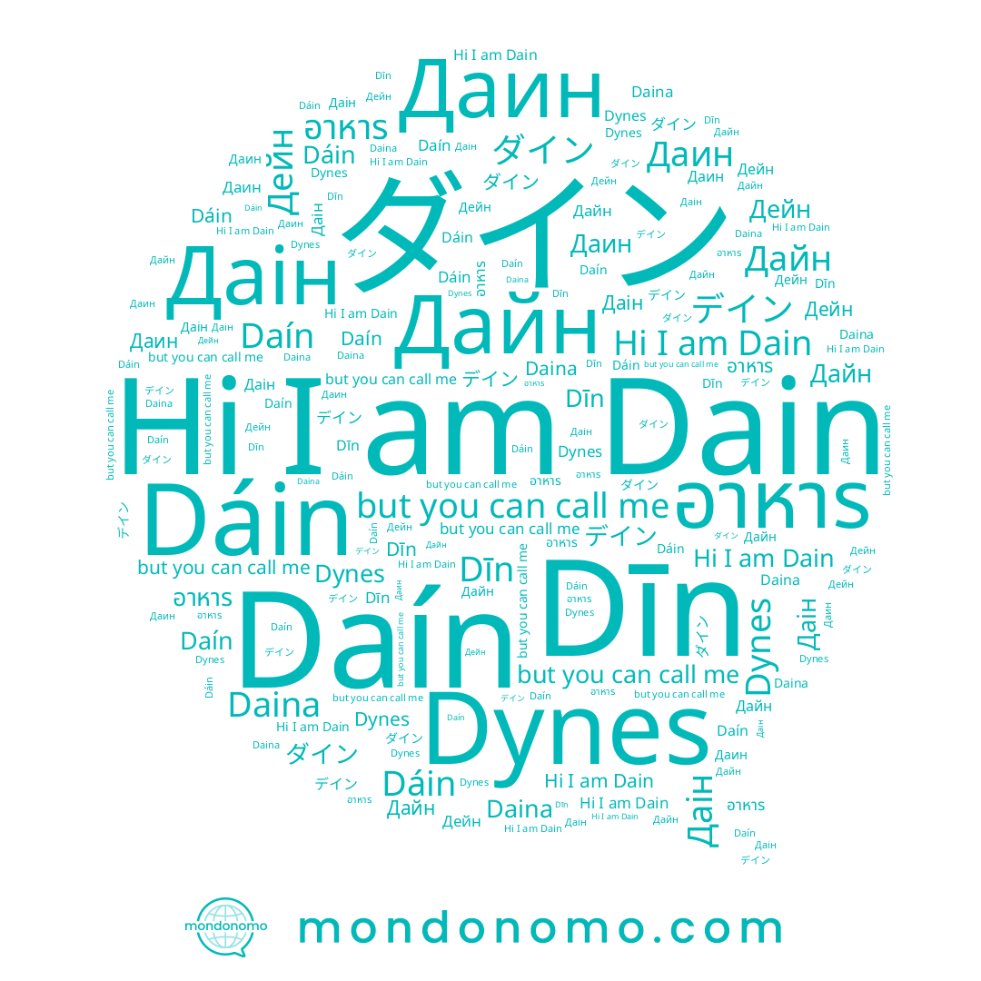 name ダイン, name 다인, name Дейн, name อาหาร, name Дайн, name デイン, name داين, name Daina, name Dynes, name Dain, name Даин, name Даін, name Dīn, name Dáin, name Daín