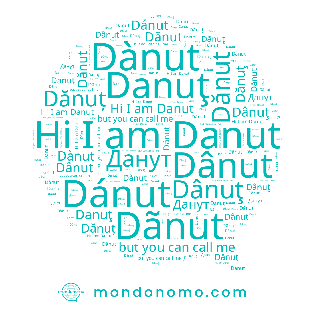 name Dãnut, name Dănut, name Danut, name Dánut, name Dânut, name Dànut, name ดนุช, name Данут, name Dânuţ, name Dănuț, name Danuţ