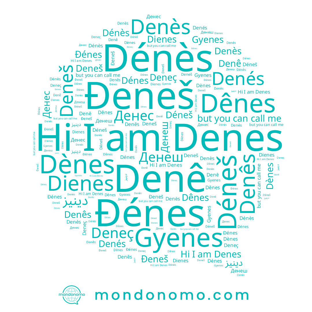 name Dienes, name Denê, name Deneš, name Денес, name Deneç, name Dênes, name Денеш, name Dénes, name Đeneš, name Denês, name Dénès, name Denés, name Denes, name Dènes, name Đénes, name Denès, name دينيز, name Gyenes, name Déneš