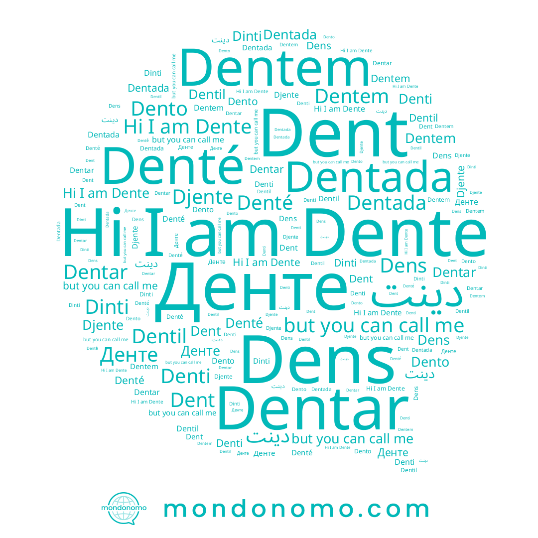 name Dens, name Dento, name Dentada, name Denti, name Денте, name Dent, name Dente, name Denté, name Dentil, name Djente, name Dinti