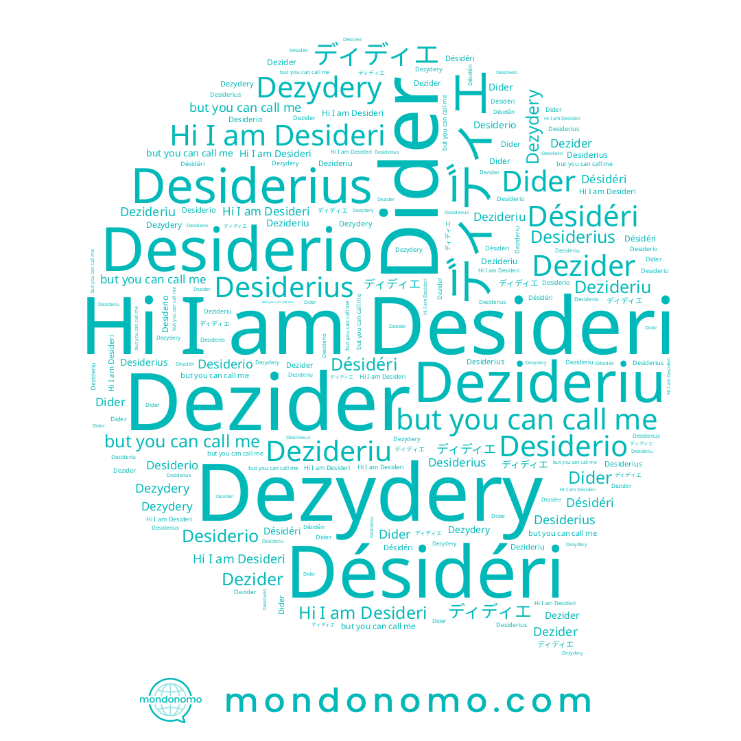 name Dider, name Dezydery, name Desideri, name Dezider, name Desiderio, name Desiderius, name Désidéri, name Dezideriu, name ディディエ