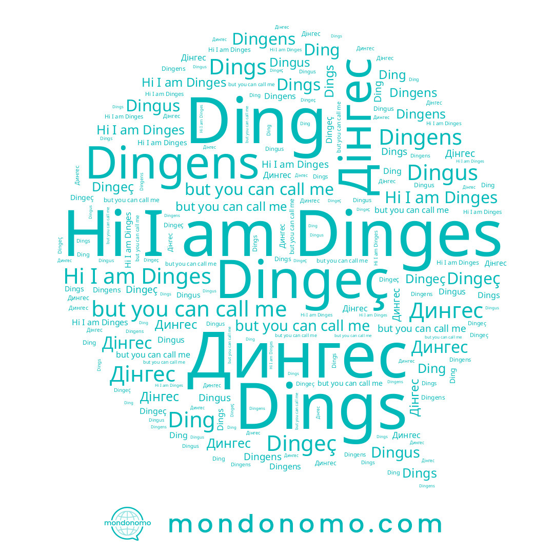 name Dingus, name Dingens, name Ding, name Dingeç, name Дингес, name Dings, name Дінгес, name Dinges