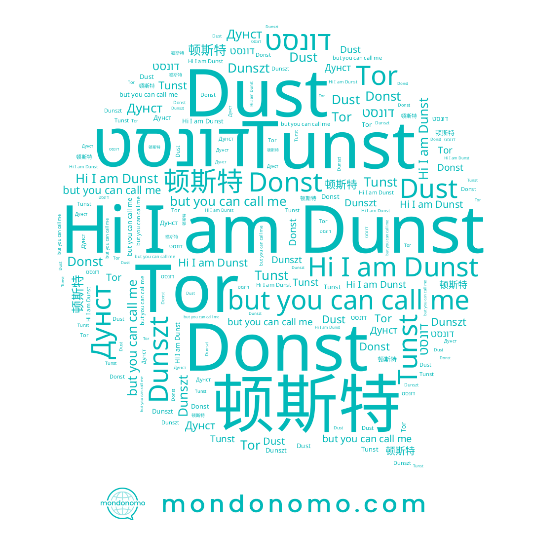 name Dunszt, name Дунст, name Dunst, name דונסט, name Tor, name Tunst, name Dust, name 顿斯特, name Donst