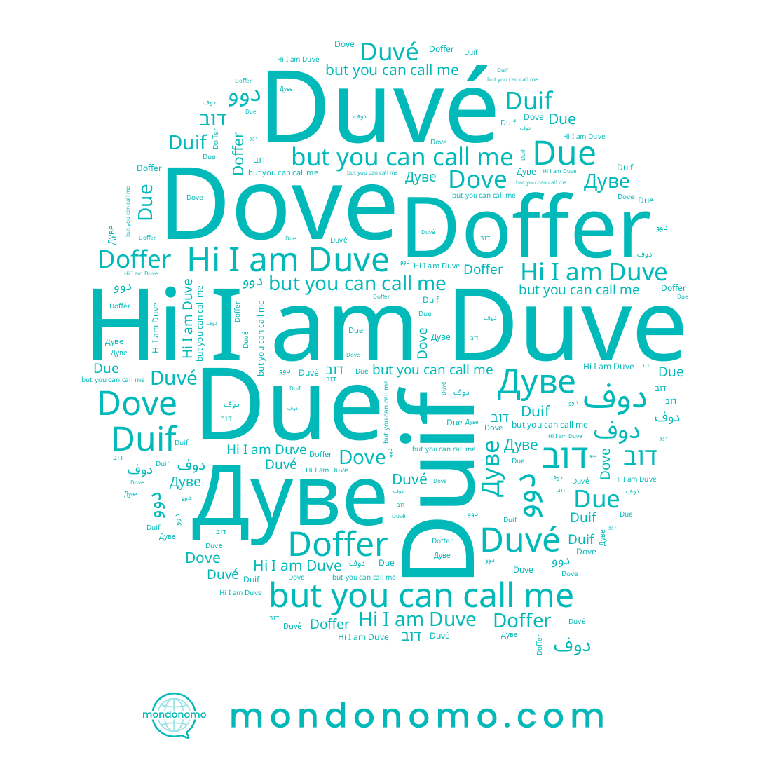 name דוב, name Due, name Duvé, name Duve, name Дуве, name Doffer, name دوو, name Duif, name دوف, name Dove