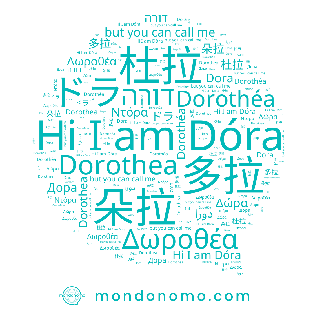name Δωροθέα, name Ντόρα, name Дора, name Dora, name Dorothea, name Dorothéa, name 朵拉, name دورا, name Dóra, name 多拉, name Δώρα, name ドラ, name 杜拉, name דורה