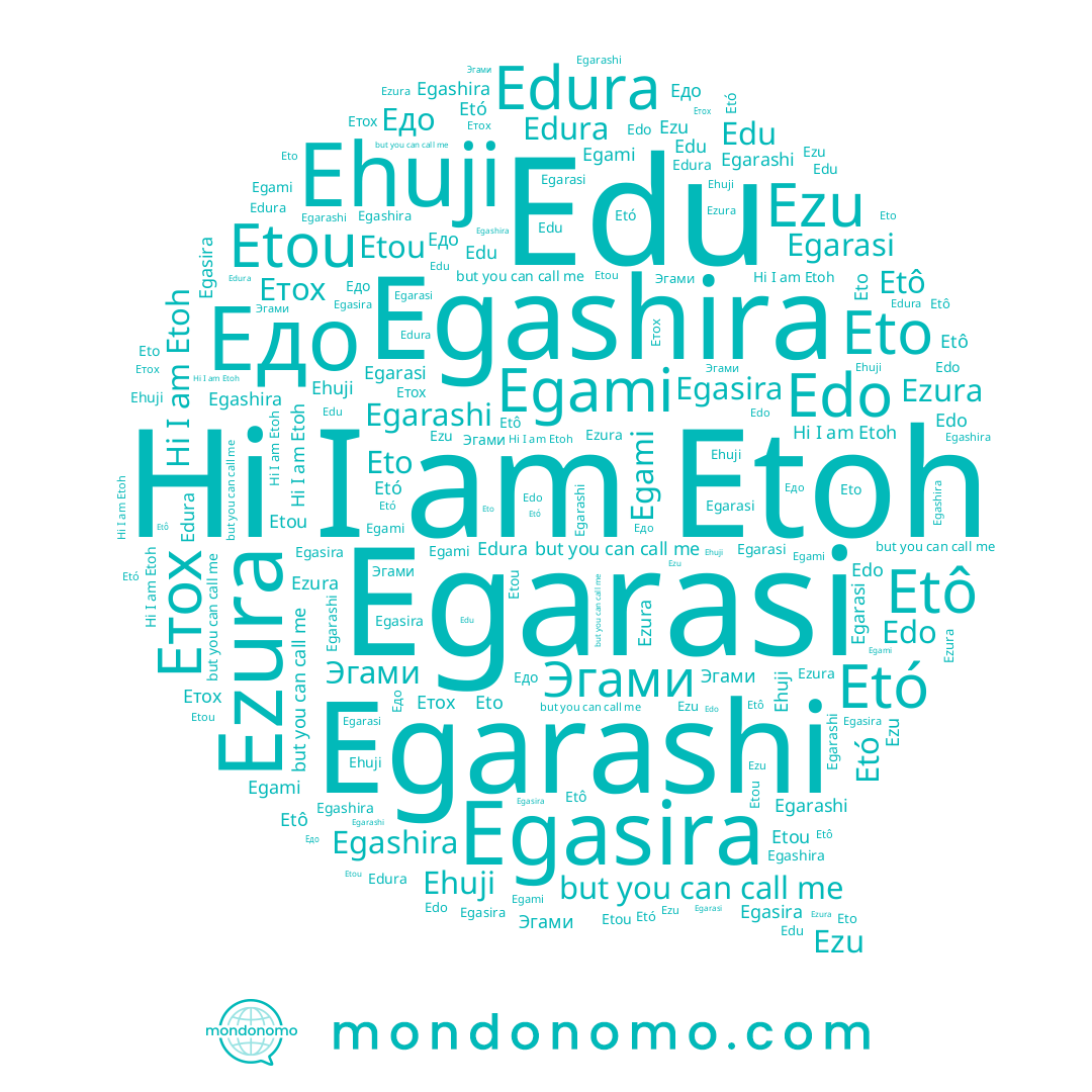 name Egasira, name Едо, name Egarashi, name Egashira, name Etó, name Ezu, name Edo, name Эгами, name Etou, name Eto, name Etô, name Ehuji, name Ezura, name Etoh, name Етох, name Edura, name Egarasi, name Egami